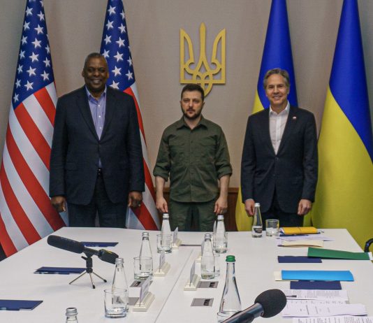 Secretaries Blinken, Austin Meet President Zelenskyy in Kyiv