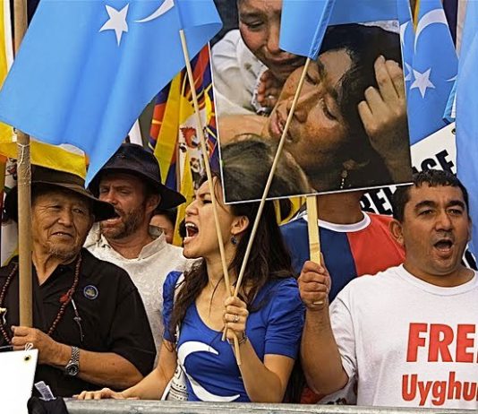 Free Uyghur Scholar’s Students Uyghurs demand freedom