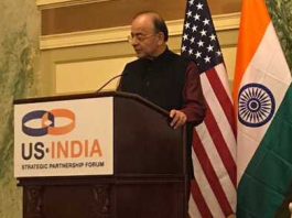 Indian Minister Jaitley Defends Demonetization, GST at USISPF Event