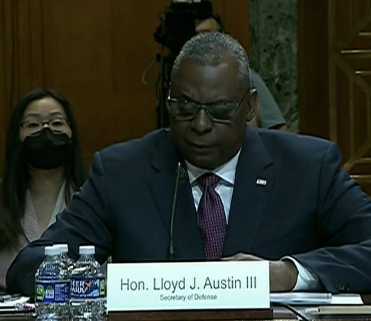Austin Makes Case for Military Budget to Senate Committee