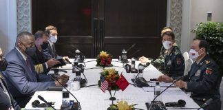 Austin Meets With Chinese Counterpart in Singapore