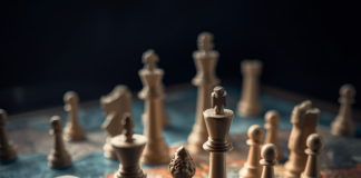 Bay of Pigs 2.0? The Geopolitics of Cuba and Taiwan A conceptual digital illustration of a chessboard superimposed over a global map, with strategic chess pieces positioned across different continents, symbolizing international geopolitics and great-power rivalry.
