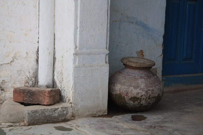 An earthen pot of water, symbolizing human dignity and minority rights in Pakistan.