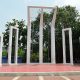 The Shaheed Minar in Dhaka, Bangladesh, symbolizing the Language Movement and national identity.