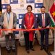 President Dr. Jennifer Geerlings-Simons inaugurating the Suriname passport application center in New York City.